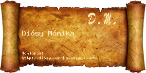 Diósy Mónika névjegykártya